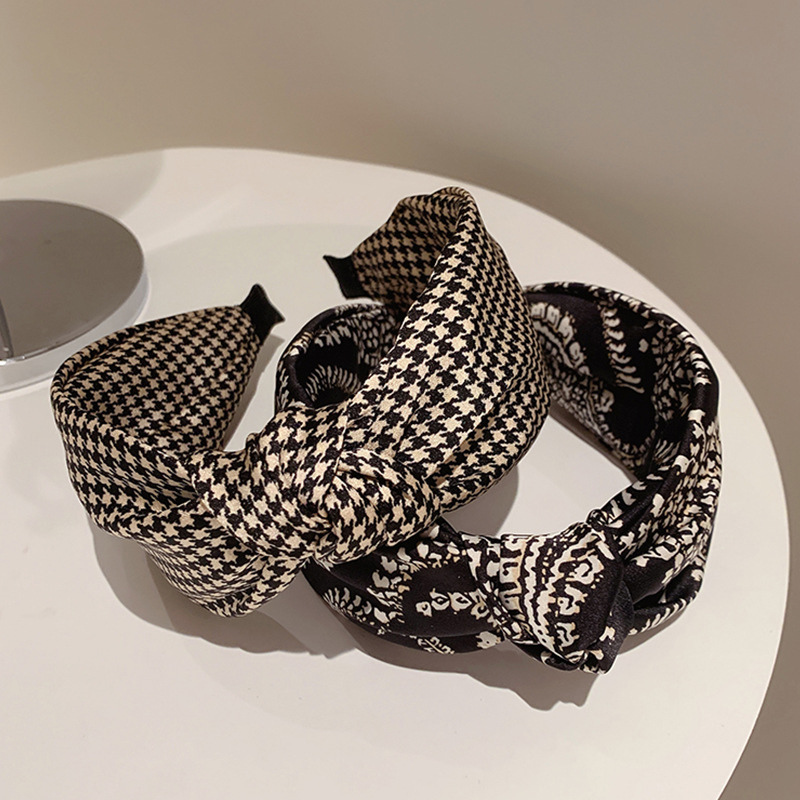 Go Ethnic Fashion - Ethnic style fabric knotted headband wide