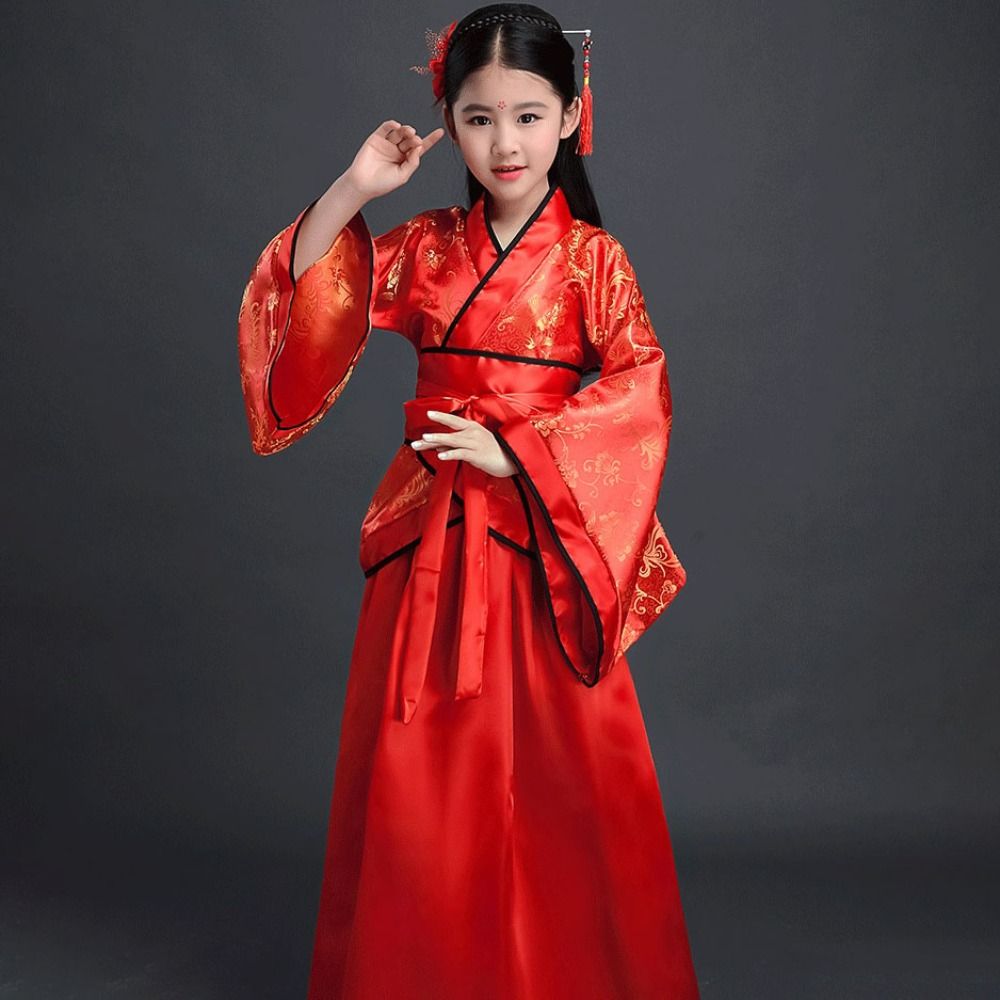 Ethnic Fashion Style - Fashion Ethnic Children's Ancient Costumes Printed