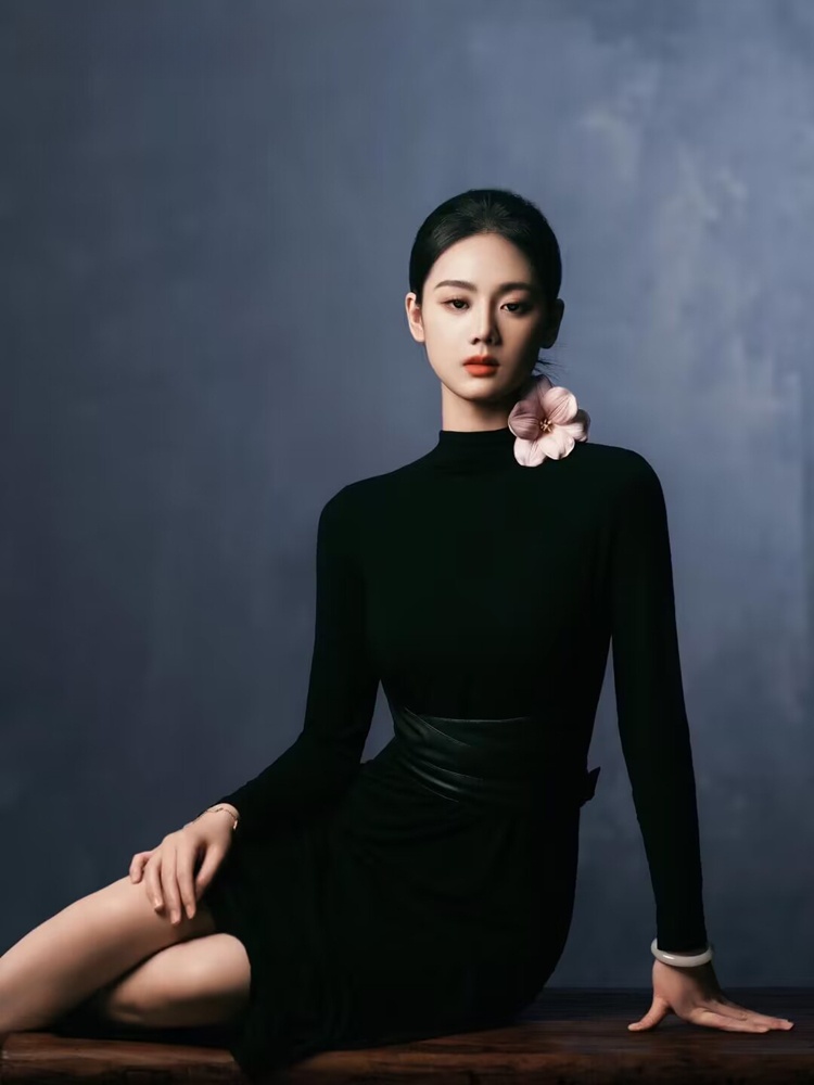 Ethnic Style Dresses - 2026 New Fashion Simple High-End Black