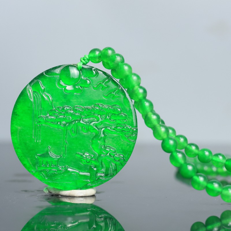 Ethnic Fashion Brand - Classic Retro Ethnic Style Green Landscape