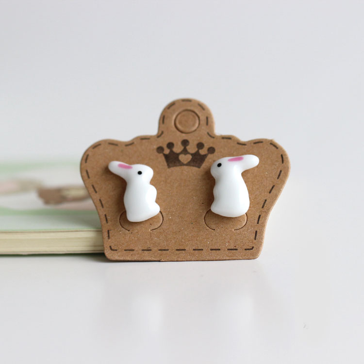 Ethnic Fashion Boutique - Rabbit Bunny Boutique Ceramic Earrings Earrings