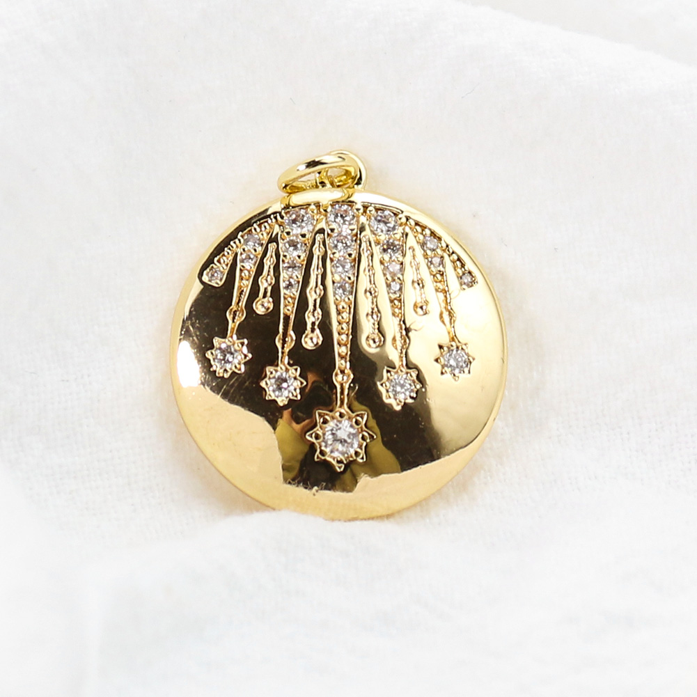Ethnic Fashion Shoot - Coin Star Pendant Inlay with Zircon