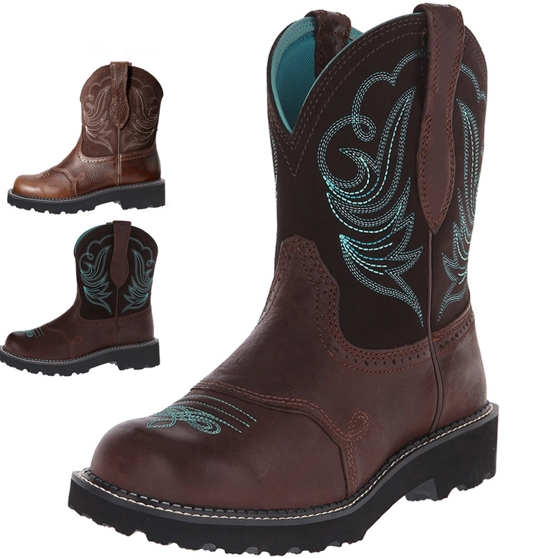 Embroidered Cowboy Boots For M - Ethnic Fabric review and price