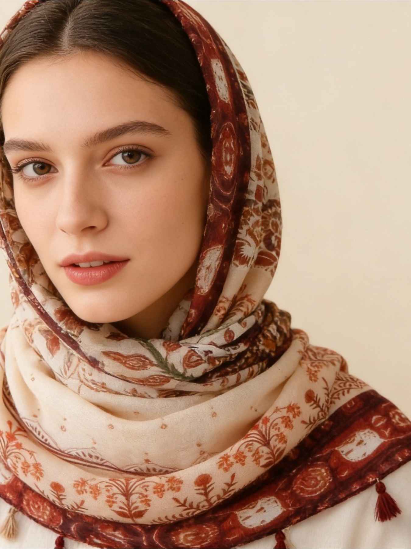 1Pc French retro printing atmo - Go Ethnic Fashion review and price