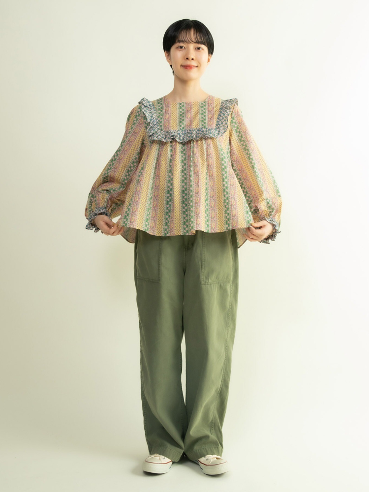 Sweet Floral Print Shirt with  - Ethnic Fashion Brand review and price