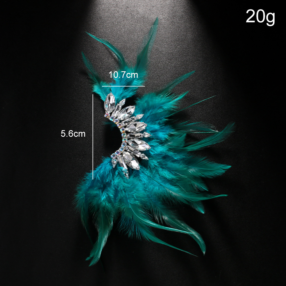 Stonefans Exaggerate Feather E - Ethnic Fashion Accessories review and price