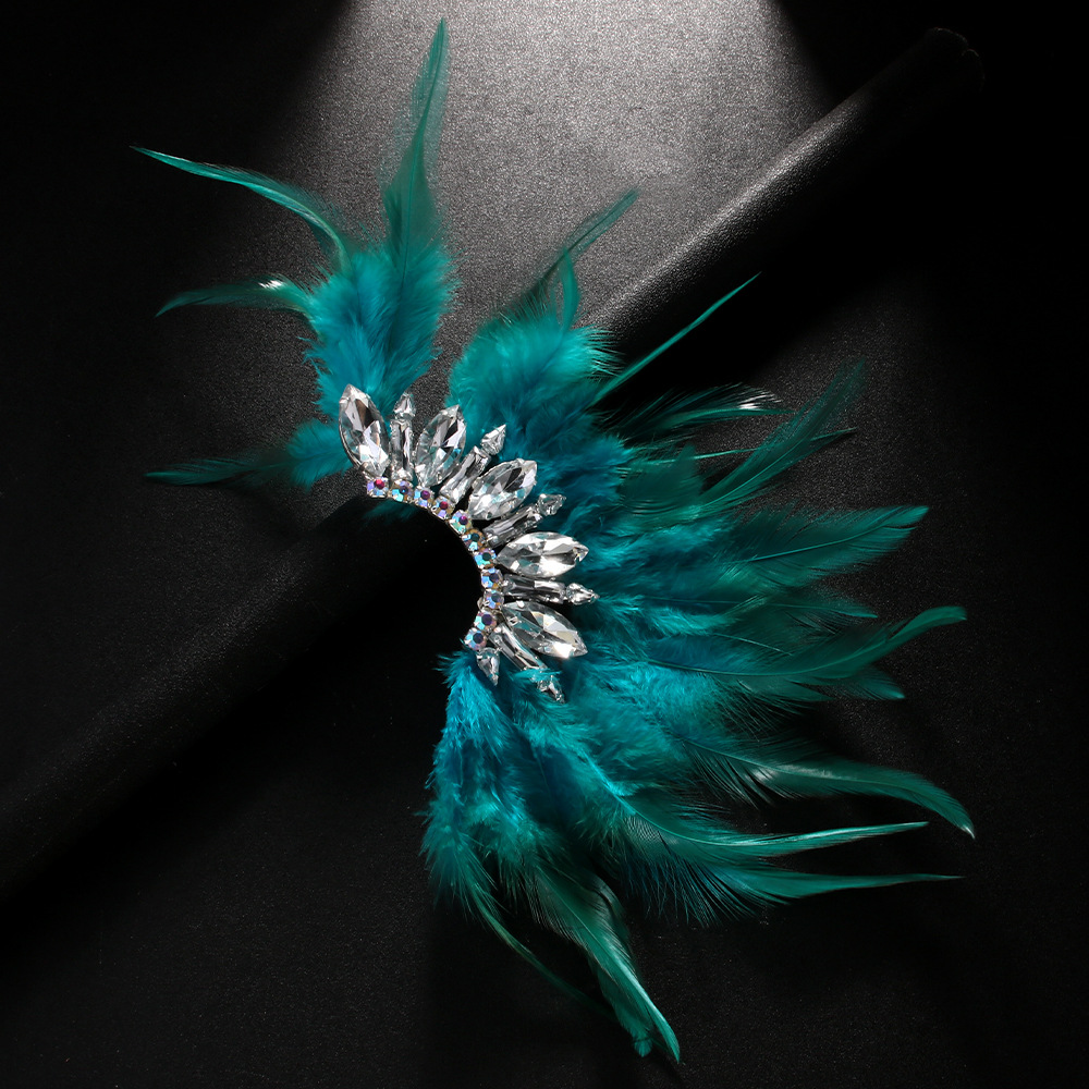Stonefans Exaggerate Feather E - Ethnic Fashion Accessories review and price