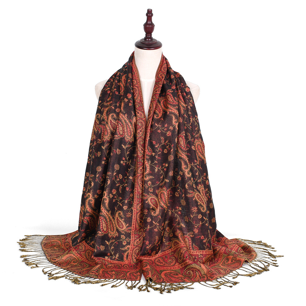 Pashmina Scarf Shawls Paisley  - Go Ethnic Fashion review and price