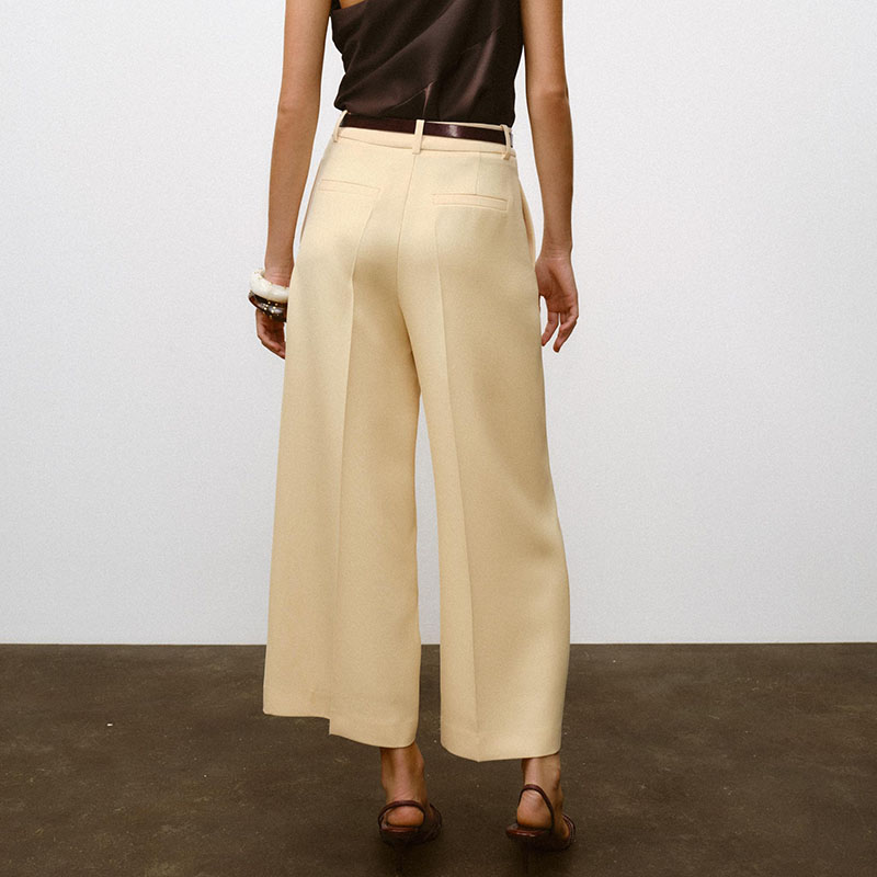 High Waist Casual Wide Leg Pan - Ethnic Fashion Style review and price