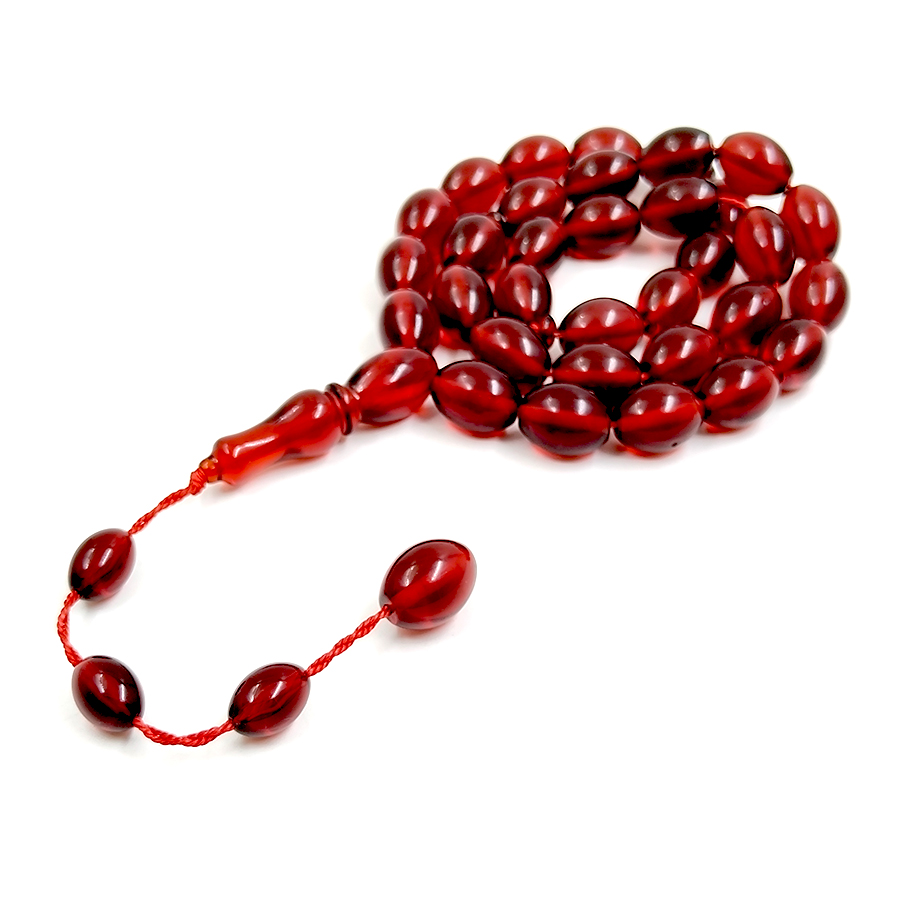 Tasbih Red resin 33 prayer bea - Ethnic Fashion Store review and price