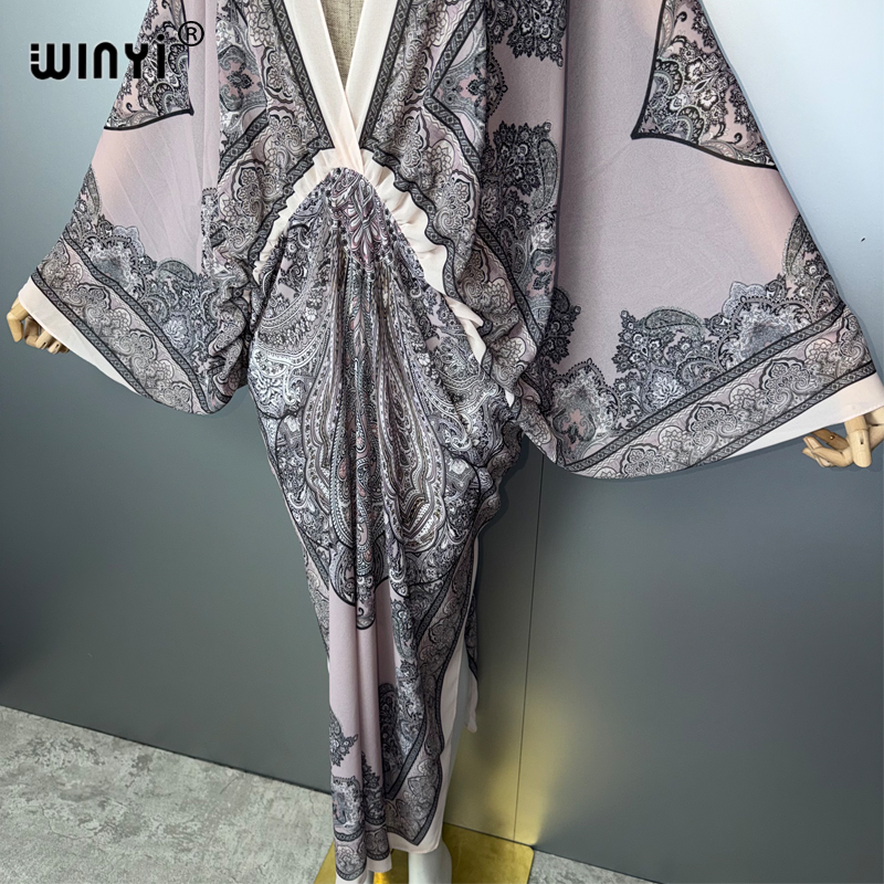 WINYI V-neck Sexy Dress Arabic - Kaftan Women Boho review and price