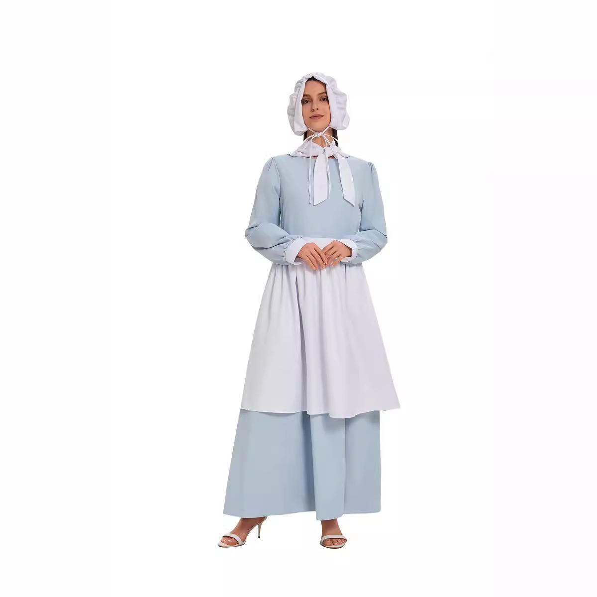 Blue Halloween COS Dress with  - Ethnic Style Dresses review and price
