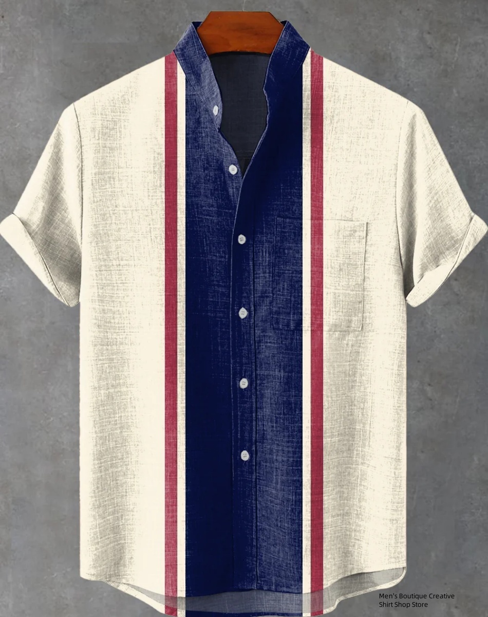 New Linen Men's 3D Ethnic Patt - Ethnic Fast Fashion review and price