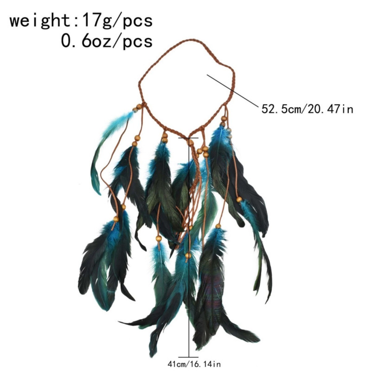 Bohemian Feather Headband with - Ethnic Fashion Accessories review and price