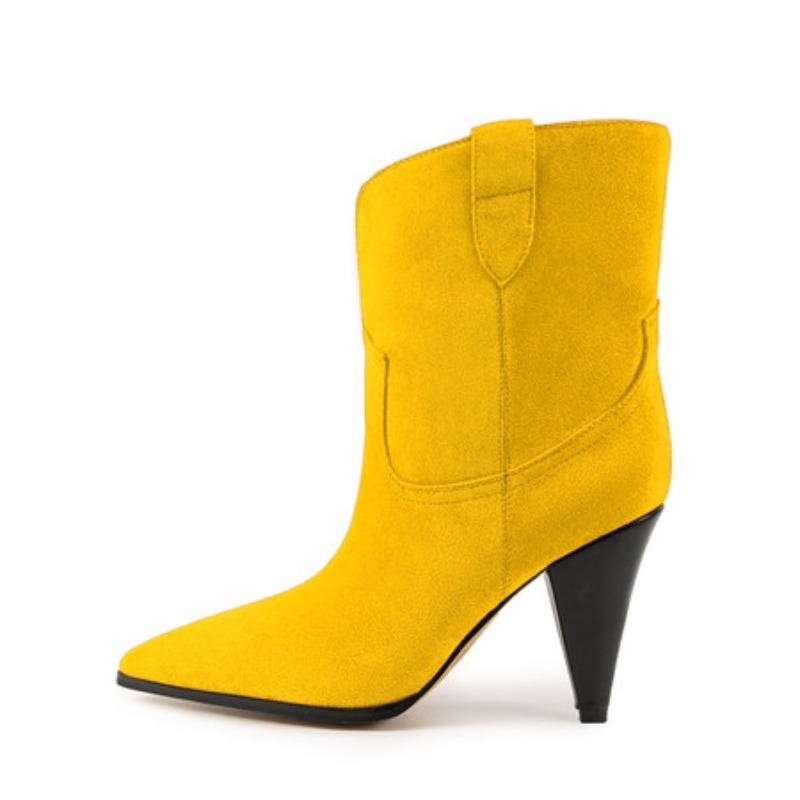 Bicolor Spike Heels Pull On Fa - Ethnic Fashion Style review and price