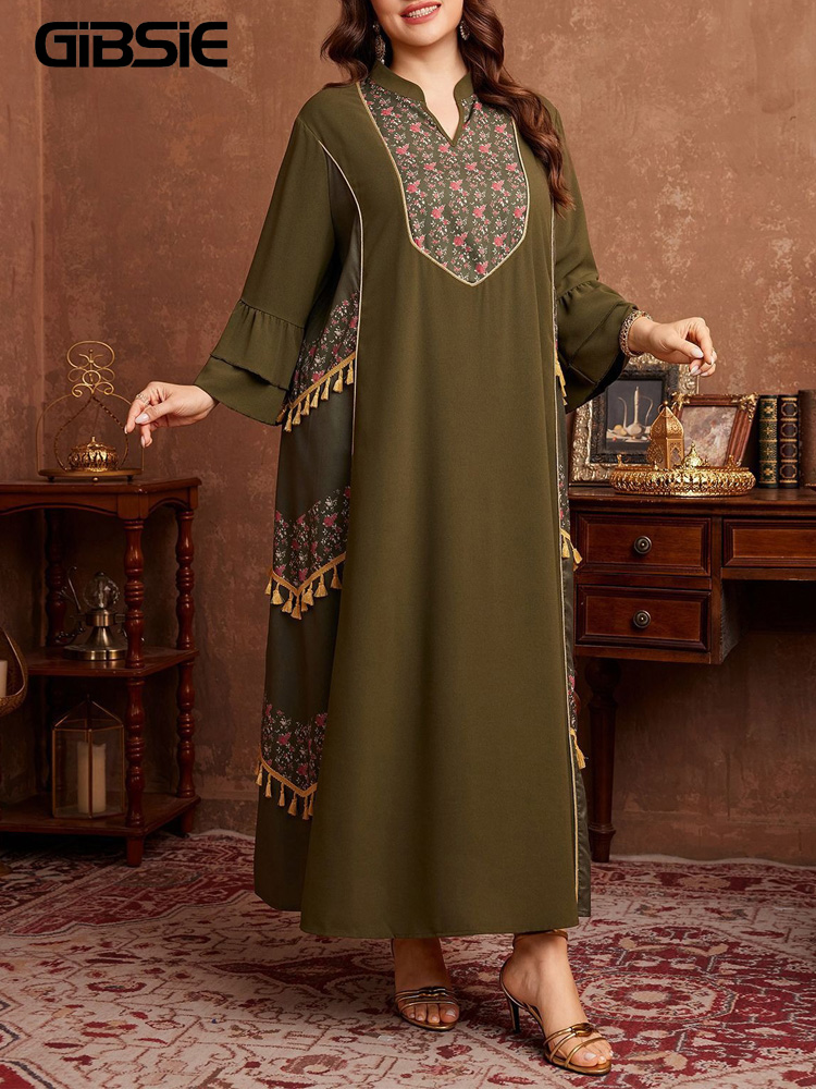 GIBSIE Plus Size Ethnic Style  - Ethnic Style Dresses review and price