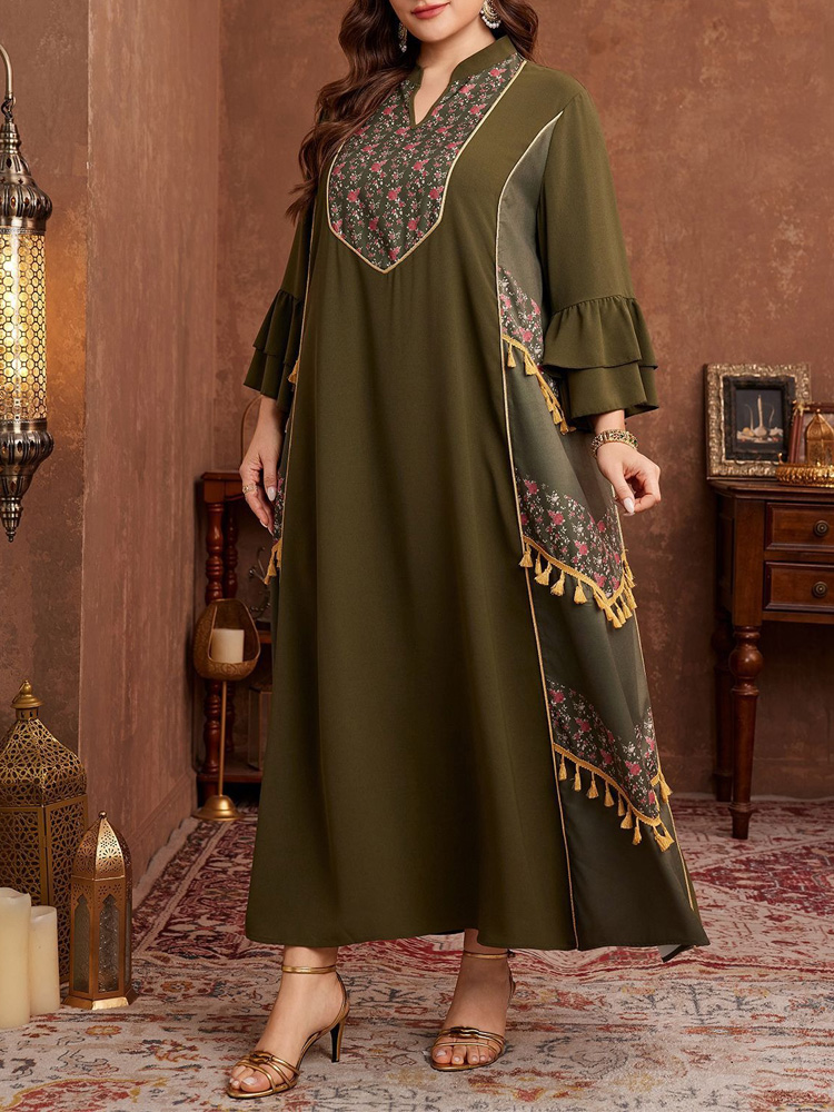 GIBSIE Plus Size Ethnic Style  - Ethnic Style Dresses review and price